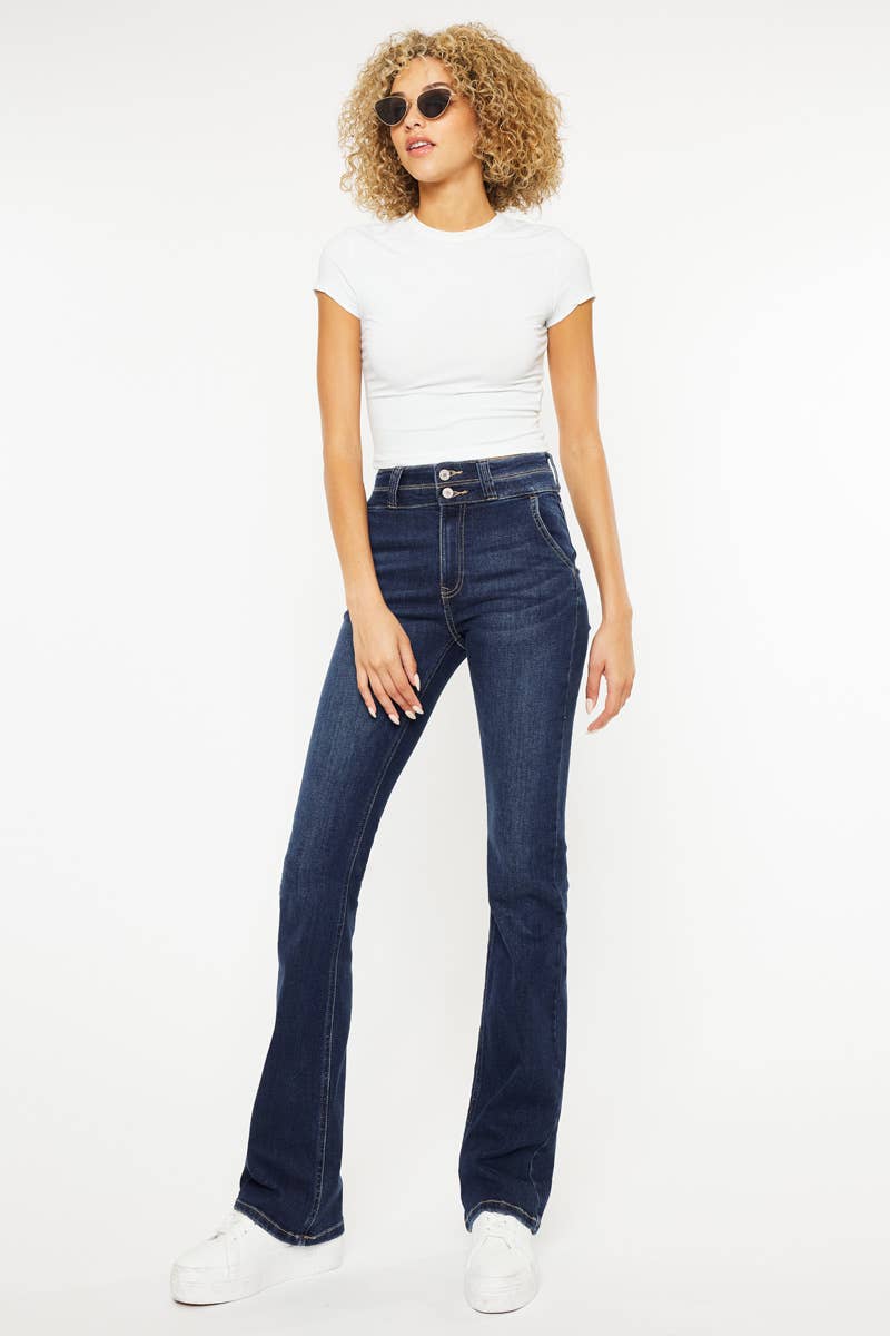 High Rise Utility Bootcut Jeans