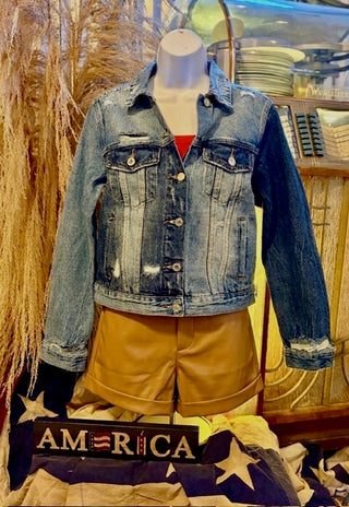 Leather Waist Shorts