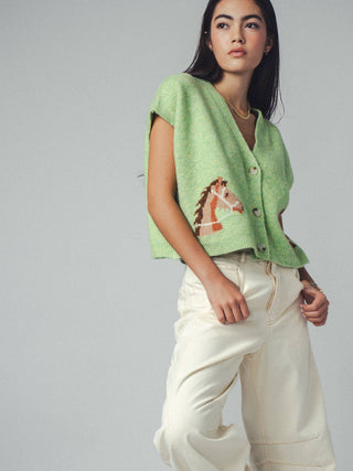 Western Horse Cardigan