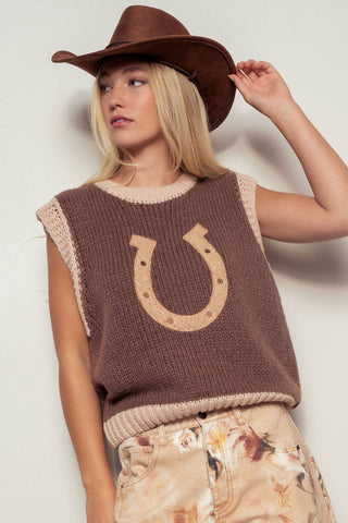 Horseshoe Sweater Vest