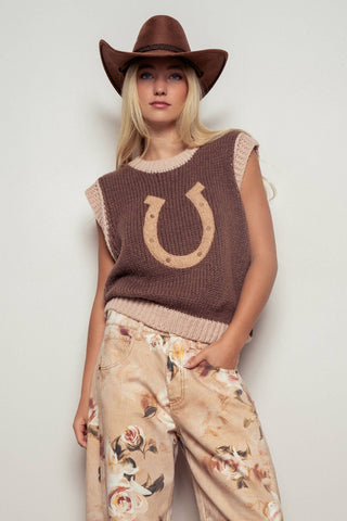 Horseshoe Sweater Vest