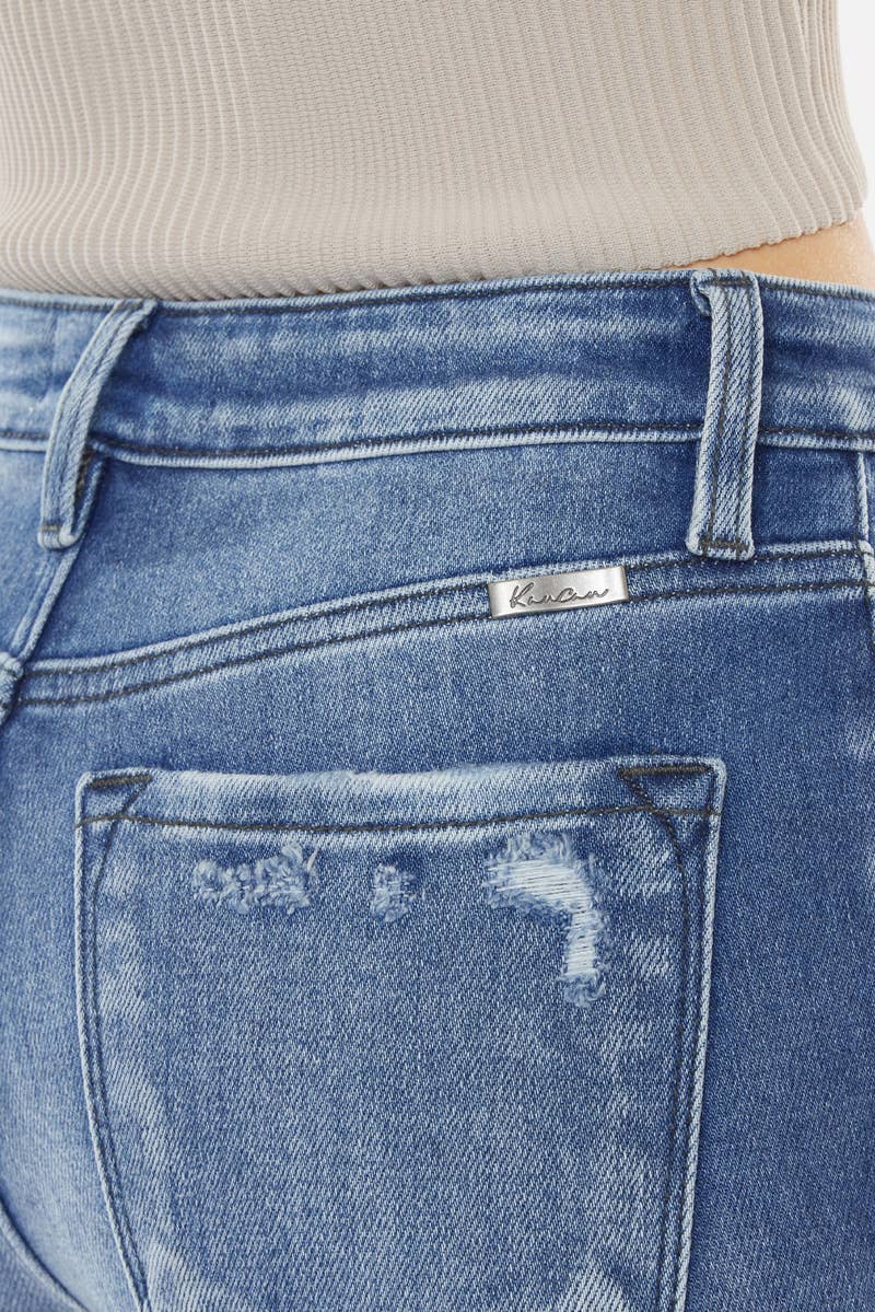 High Rise Flare Med. Wash