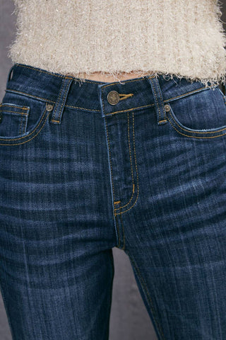 Mid Rise Flare Jeans