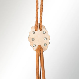 Turquoise & Leather Bolo
