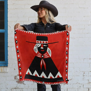 Girl With The Wide Brimmed Hat Scarf