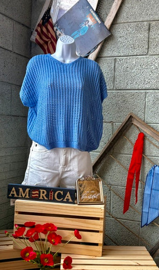 Crochet Knit Top