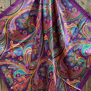 Purple Floral Wild Rag