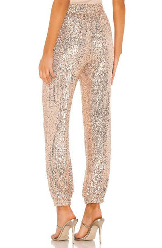 Black Sequin Jogger