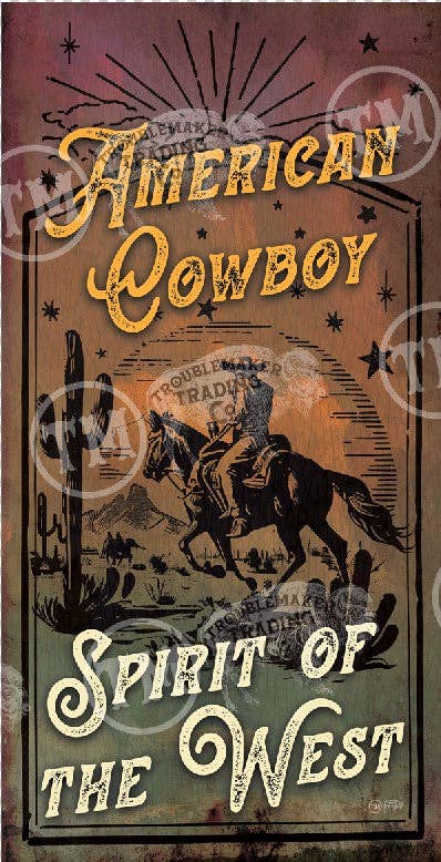 American Cowboy - Rectangle