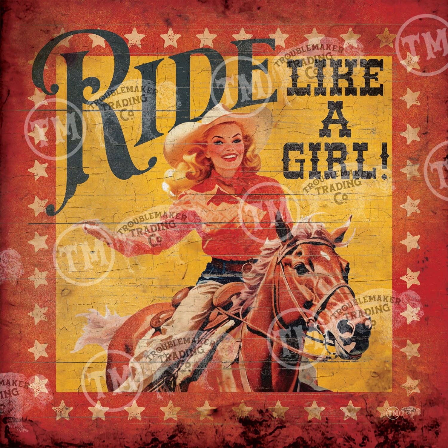 Ride Like a Girl w/Stars - Artwork