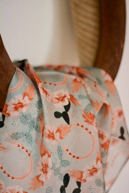 Cactus, Horseshoes and Hearts Cowgirl Wild Rag
