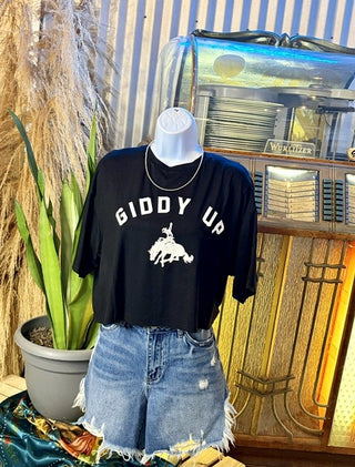 Giddy Up Cropped Tee