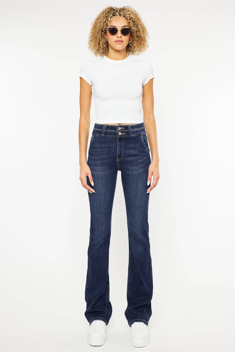 High Rise Utility Bootcut Jeans