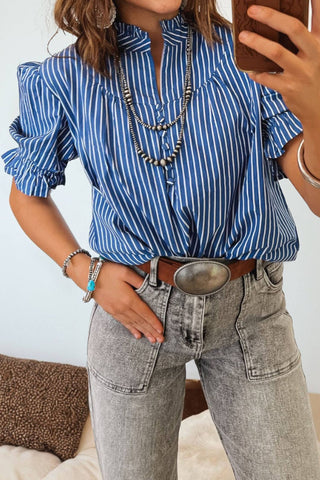 Western Striped Blouse