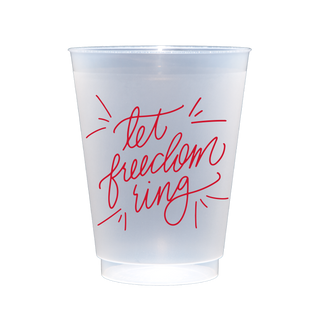 Let Freedom Ring 16 oz Cup Set of 8