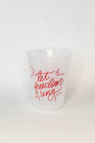 Let Freedom Ring 16 oz Cup Set of 8