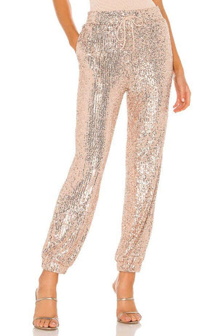 Black Sequin Jogger