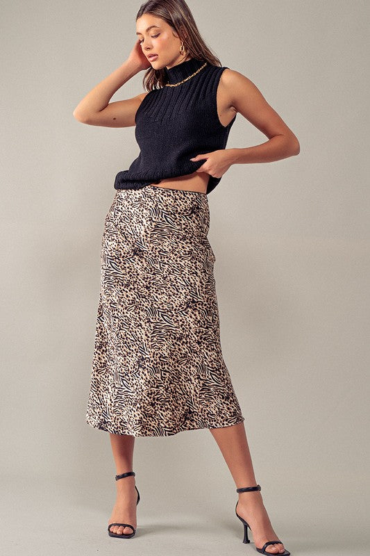 Leopard Print Skirt