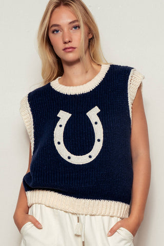 Horseshoe Sweater Vest