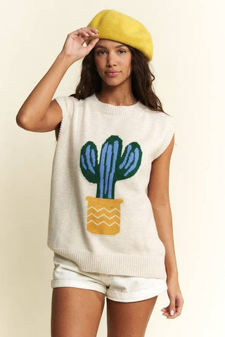 CACTUS SWEATER VEST