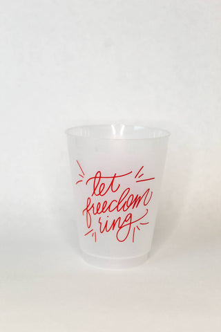 Let Freedom Ring 16 oz Cup Set of 8