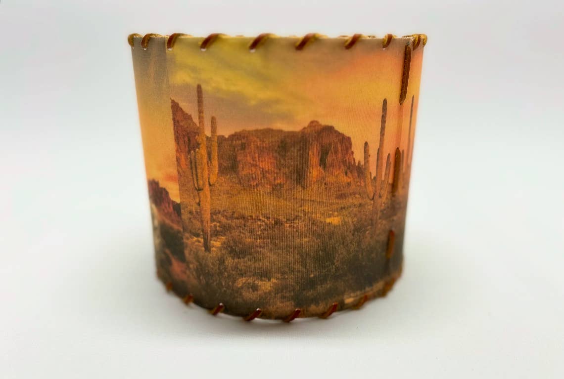 Lampshade Desert Burros 8-inch