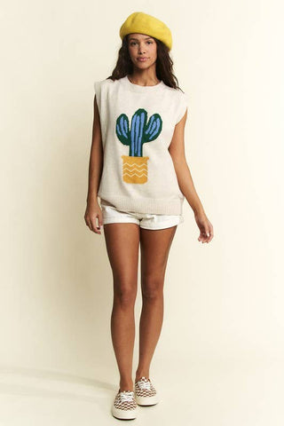 CACTUS SWEATER VEST