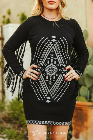 Desert Nights Fringe Dress