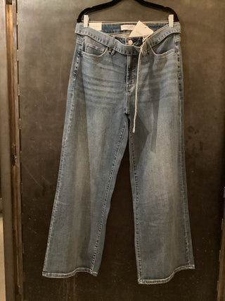 High Rise Slim Wide Leg