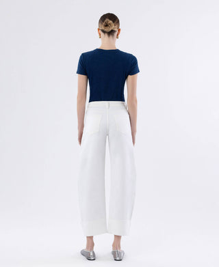 Dusty Pearl Barrel Jeans