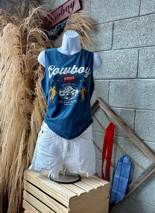 COWBOY RODEO TANK TOP