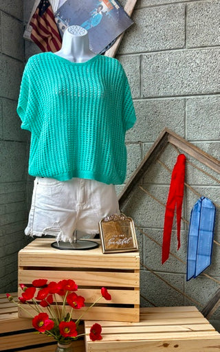 Crochet Knit Top