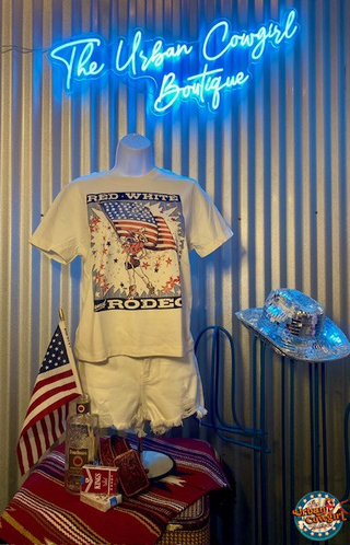 Red & White Flower Rodeo