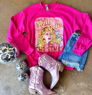 Disco Dolly Christmas Sweatshirt