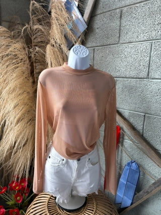 Mesh Top - Nude