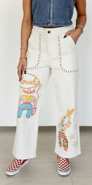 Howdy White Jeans