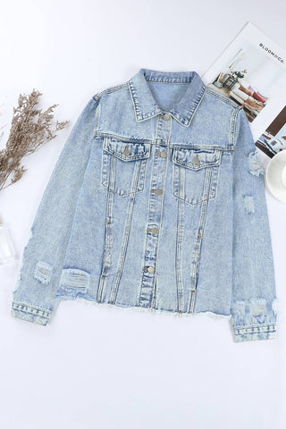 Lapel Denim Jacket