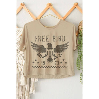 Free Bird Crop Tee
