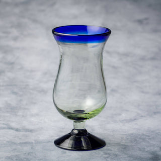 Cobalt Rim Margarita Glass