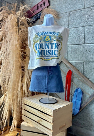 Cowboys, Cold Beer & Country Music Tee