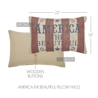 America The Beautiful Pillow