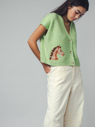 Western Horse Cardigan