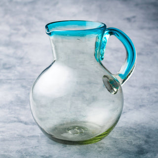 Aqua Rim Pitcher Glass