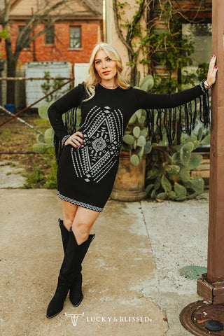 Desert Nights Fringe Dress