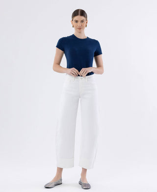 Dusty Pearl Barrel Jeans