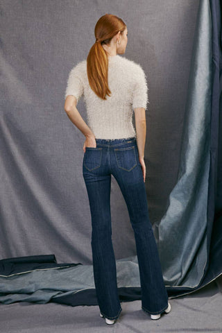 Mid Rise Flare Jeans