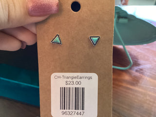 CH Triangle Earrings