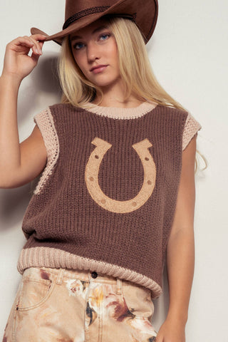 Horseshoe Sweater Vest
