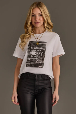 White Shot Of Whiskey Tee