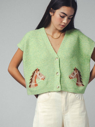 Western Horse Cardigan